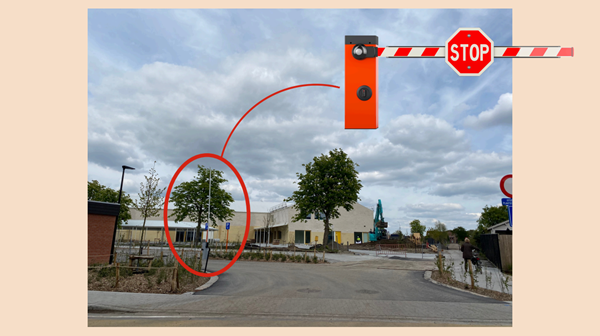 Slagboom aan school sluit: